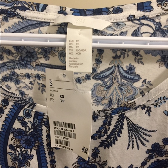 NWT H&M floral tie shirt - Picture 4 of 6